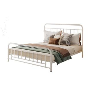 天坛家具官方正品法式铁艺床奶油风加厚加固网红双人铁床无漆无胶