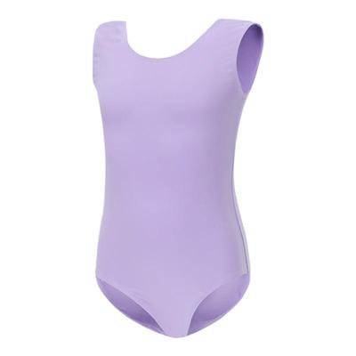 swiga紫色舞蹈服儿童连体服