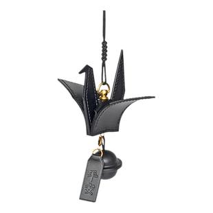 千纸鹤车挂件高级车载挂饰车内饰品小众高端手工真皮车挂以凡手造