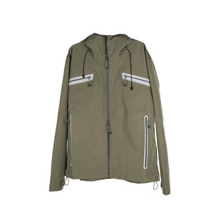 J EONGL I Hardshell Jacket 新款 森林绿透气双拉锁连帽机能外套