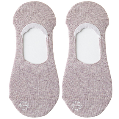 100%纯棉不掉跟女士隐形袜