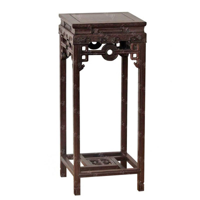 室内客厅中式鸡翅木花几盆景架