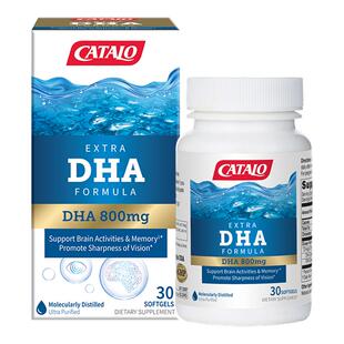CATALO家得路特强DHA深海鱼油omega3高纯度30粒装孕妇青少年适用