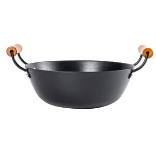 古法龟纹铸铁锅臻三环家用炖锅双耳老式炒锅不粘锅煤气灶小元宝