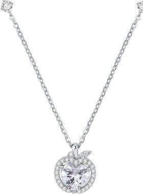 周六福铃间蜜果项链女苹果链坠S925银轻奢设计感节日礼物送女友