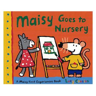 英文原版绘本 小鼠波波系列Maisy Goes to to Nursery去托儿所 幼儿早教启蒙认知绘本 儿童英语读物 性格习惯养成睡前故事图画书