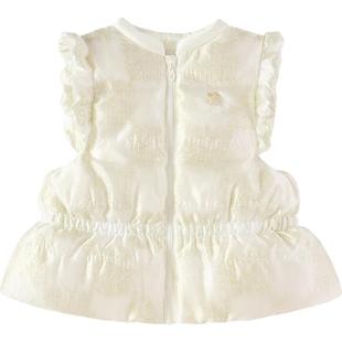 【商场同款】巴拉巴拉宝宝羽绒马甲甜美A型女童外套2025新款冬装