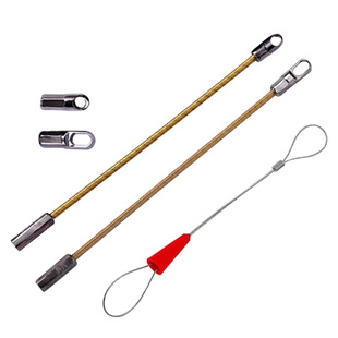 穿线器钢丝弹簧头引线器连接头穿管器子弹头绑线速紧器好易拉配件