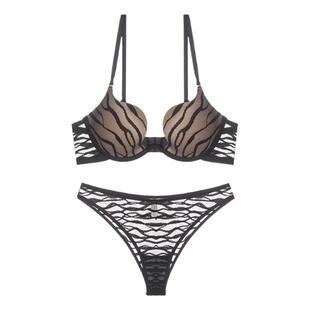 维多利亚多培尔性感聚拢内衣女小胸显大收副乳防下垂深V文胸套装