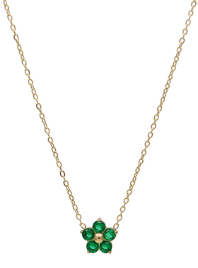 ZOXI钛钢不掉色绿色项链夏天网红