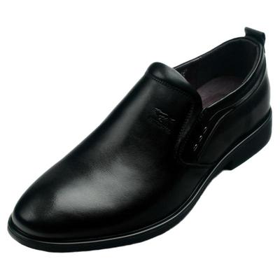 七匹狼真皮一脚蹬休闲皮鞋男鞋