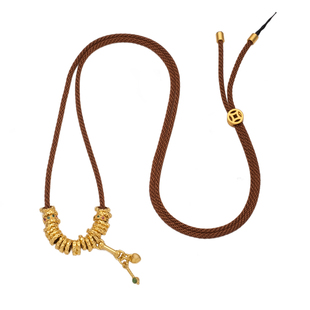 【抖店爆款】高品质冰绿佛公盘缠吊坠挂绳款女直穿免绑高质量线材