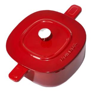 YANZAO/焱造【BOILBOIL22cm芳园炖锅】铸铁珐琅锅炖锅煲铸铁煮锅