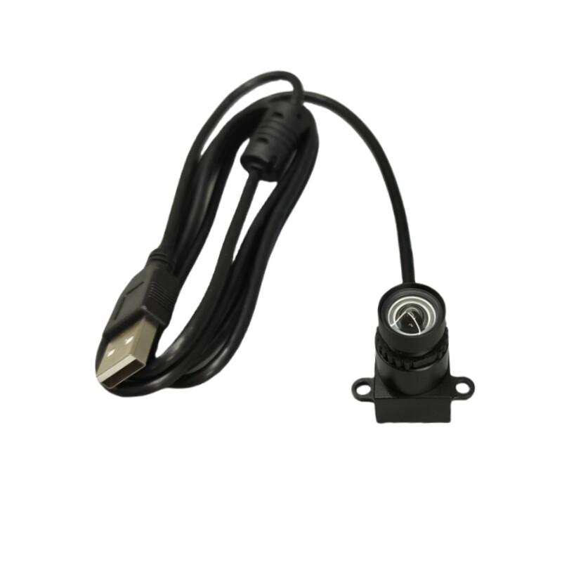 USB2.0高清200/800万像素工业视觉相机摄像机带耳朵无畸变镜头UVC