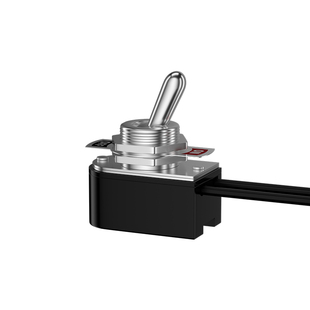 带线12mm钮子开关小型2档ON-OFF手柄船型金属拨动电源摇头摇臂纽