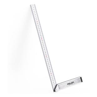 德力西电气不锈钢角尺水平直角尺90度测量拐尺三木工尺多功能钢尺