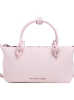 绳结手提斜挎饺子包CHARLESKEITH