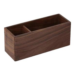 黑胡桃实木茶道收纳筒功夫茶具零配件六君子茶筒分格茶叶整理盒子