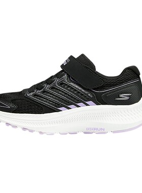 Skechers斯凯奇女童网面透气休闲鞋黑色跑步鞋子轻便中大童运动鞋