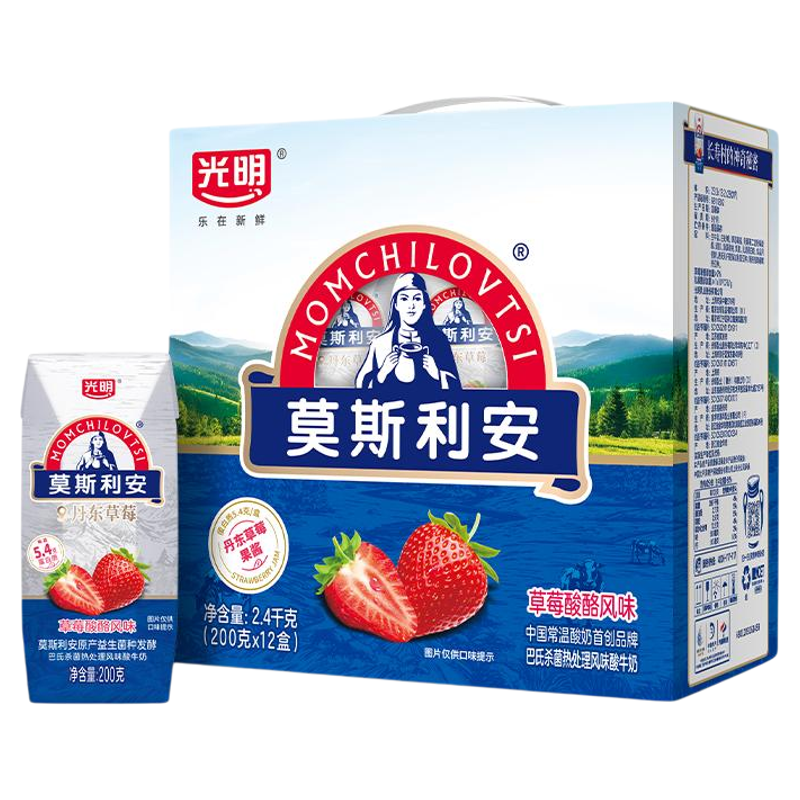 莫斯利安草莓酸酪风味酸奶200g