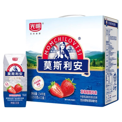 莫斯利安草莓酸酪风味酸奶200g