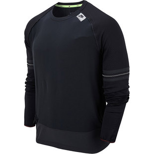 Nike/耐克正品RUN 男子反光跑步训练运动套头衫卫衣 CV7395-010