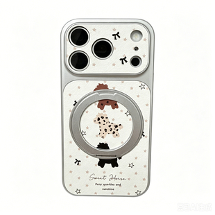 [秒变17大视窗]银边皮纹蝴蝶结星星小马适用iPhone17promax手机壳小众16pm小众ins风15/14pro防摔13/12保护套