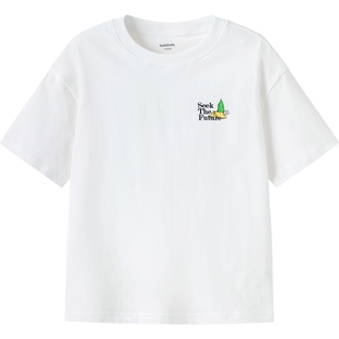 巴拉巴拉儿童短袖T恤中大童宝宝纯棉打底衫男童女童夏装新款童装