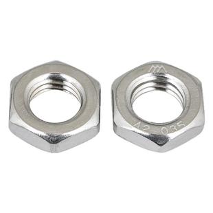 不锈钢304薄螺母439扁螺帽细牙粗牙6172超薄并帽M3M4M5M6M8M2.5