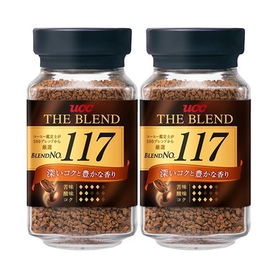 2瓶装UCC速溶黑咖啡冻干粉