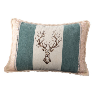 欧式沙发靠垫客厅靠枕北欧长方形抱枕床头护腰靠垫大号抱枕套拆洗