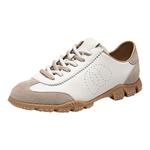 natursun休闲鞋女士阿甘鞋2025冬季新款红色薄底德训鞋复古运动鞋