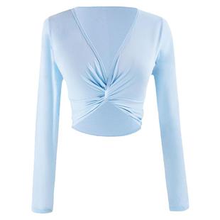 舞蹈服上衣女芭蕾舞外搭小坎肩中国舞练功服长袖体操服开衫外套秋