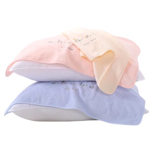 金号枕巾纯棉100全棉一对装2025新款高档家用成人柔软一等品女士