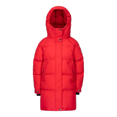 黑冰儿童羽绒服中长款男女中大童25冬季新款700蓬白鹅绒外套9122