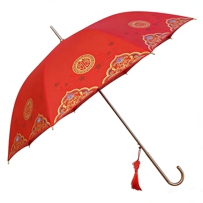 中式婚庆伞新娘伞红色晴雨伞防雨遮阳结婚专用伞