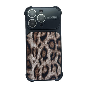 甜酷大视窗豹纹适用苹果17PRO手机壳轻奢高级感网红iPhone16ProMax新款15pro女款小众13硅胶14防摔情侣全包软