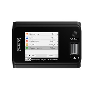 ToolkitRC M6D双通道航模平衡充电器V3锂电池500W 25A 1~6S中文版