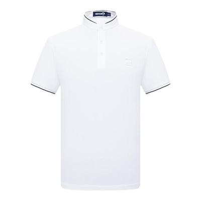 【速干】Navigare意大利小帆船夏季立领Polo衫男短袖白色商务t恤