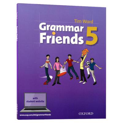 牛津小学英语语法书 英文原版 Oxford Grammar Friends 5 和语法做朋友 涵盖剑桥少儿英语考试语法寒暑假短期课程教材 含学生软件
