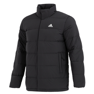 Adidas阿迪达斯羽绒服男款夏季款中长款立领保暖羽绒夹克羽绒外套