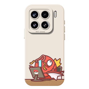 打工人宝可梦适用小米17promax手机壳15pro红米k80神奇宝贝note14可达鸭70搞怪13趣味60新款12男50/11/90/10s