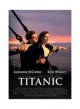 Titanic泰坦尼克号经典电影海报墙贴小李子卧室挂画客厅装饰画