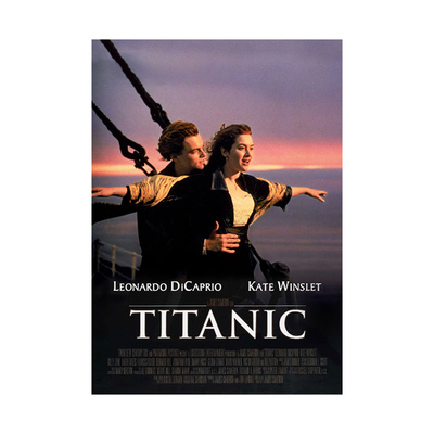 Titanic泰坦尼克号经典电影海报墙贴小李子卧室挂画客厅装饰画