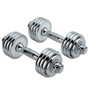 哑铃家用健身器材男士运动可调节金属纯铁电镀哑铃一对专业套装