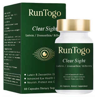 RunTogo眼健源美国进口 叶黄素护眼胶囊眼底神经视网膜黄斑病变