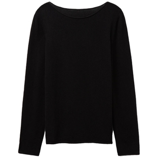 Intimissimi意舒漫女士纯色舒适一字领羊绒打底衫CL169B