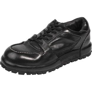 DREAMBOX钧博vibram耐磨高档男鞋水洗马皮男士鞋子秋冬透气板鞋潮