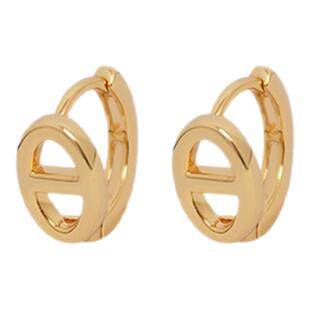 G/S黎贝卡 简约精致猪鼻子耳扣法式ins风日常百搭休闲耳环耳钉