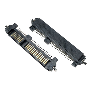 sata公头接口公座插座接头7+15P 机械固态硬盘接口配件维修转接头